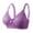 Purple, variant on Bras for Women Full Coverage Shaped Bras Wire Free Side Lifted Underwear Bras Gather Push Up Unwired Everyday Bras