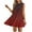 Red, variant on Xixinqiwan Women's Summer Dresses Beach Casual Sleeveless U-Neck Gradient Tank Sundress Loose Flowy Mini Dresses