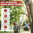 thumbnail image 2 of Xwlshop 10 Ft Extendable Pole Saw, 2-in-1 Tree Trimming Pruner, 2 of 7