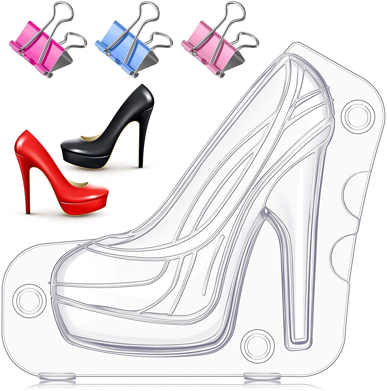High Heel Shoe Mould Big Size 3D High 