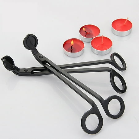 

TANGNADE Home Decoration Stainless Wick Lamp Scissors Snuffers Candle Tools Steel Oil Trimmer Other Black