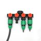 thumbnail image 4 of Divisor de Divisor de de jardín de 4 vías accesorios de montaje de riego de jardín con conector de de válvula de cierre conector de de, 4 of 7