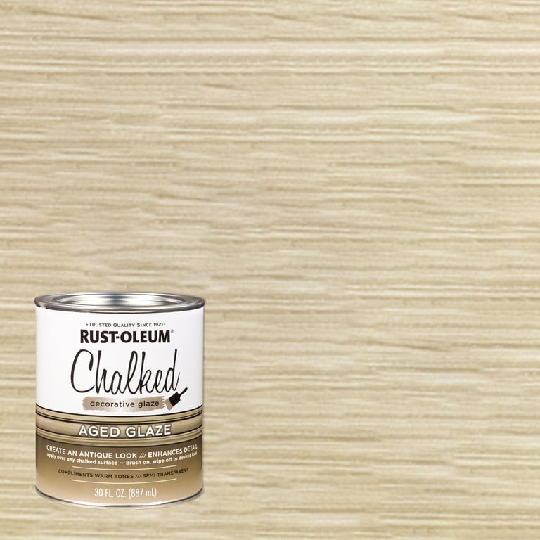 Rust-Oleum Chalked Interior Decorative Glaze, Aged, 2 Pack photo 1