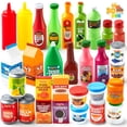 thumbnail image 1 of Latas de supermercado Joyin de Play Food, 30 unidades, con bebida, zumo, tarro y más, 1 of 8