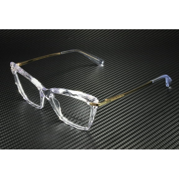 Dolce & Gabbana  Plastic Womens Cat-Eye Eyeglasses Crystal 53.1mm Adult