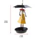 thumbnail image 2 of Decorative Cartoon Cute Birdfeeder Outdoor Bird Feeding Accessory Easy Installation Metal Durable Bird Feeder for Garden, 2 of 2