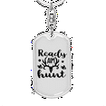 thumbnail image 5 of Ready Aim Hunt Stainless Steel or 18k Gold Premium Swivel Dog Tag Keychain, 5 of 10