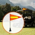 thumbnail image 5 of GARENDE Golf Cart Flag Pole Kit Adjustable Height Bikes Club Flag Holder Accessories Round Top 22x43cm, 5 of 7