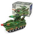 thumbnail image 3 of YiJuHui Remote Control Tank Fighter Toy, Transformable Robot Vehicle with LED Lights Music, Obstacle Avoidance RC Car for Outdoor Indoor Play, 3 of 9