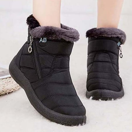 

Snow Boots Women Soft Women Shoes Waterproof Boots For Women Zipper Platform Boots Plush Casual Botas Mujer Women s Winter Shoes