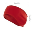 thumbnail image 4 of Cache-oreilles Pratiques Protection Course Ski Pièces d'Hiver Cache-Oreilles Sport Bandeau Couleur Unie pour Extérieur Rouge, 4 of 6