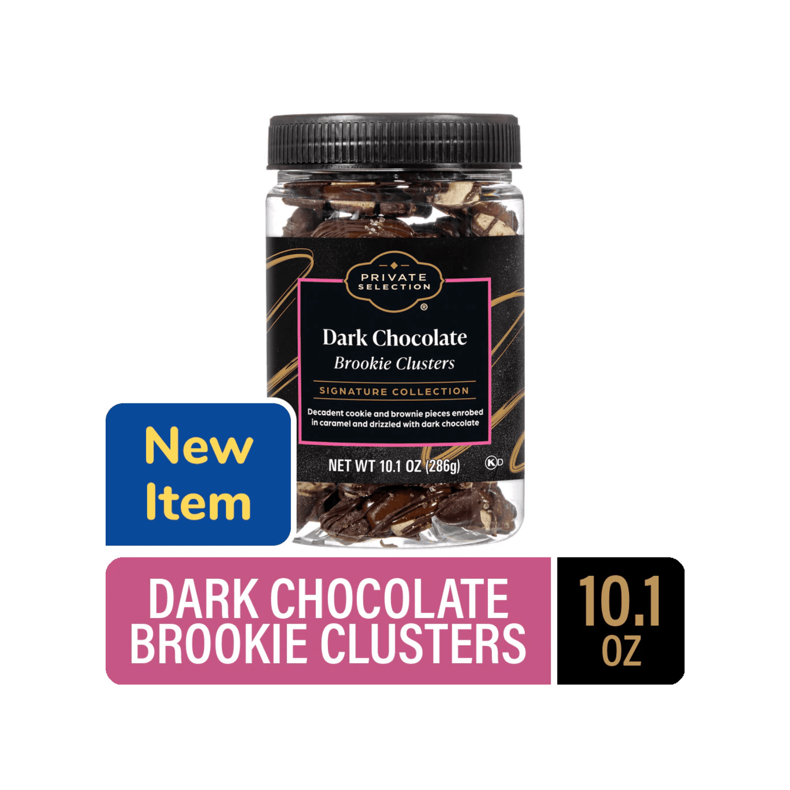 Private Selection Dark Chocolate Brookie Clusters 10.1 Oz , 2 Pack + Bonus