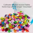 thumbnail image 3 of 60/100/200Pcs Block Toys 3D Design Three-dimensional Rotating Fun Stable Color Recognition Multicolor Plum Blossom Building Blocks Birthday Gift, 3 of 7