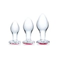 thumbnail image 3 of Glas 3 Pc Heart Jewel Glass Anal Training Kit, 3 of 5