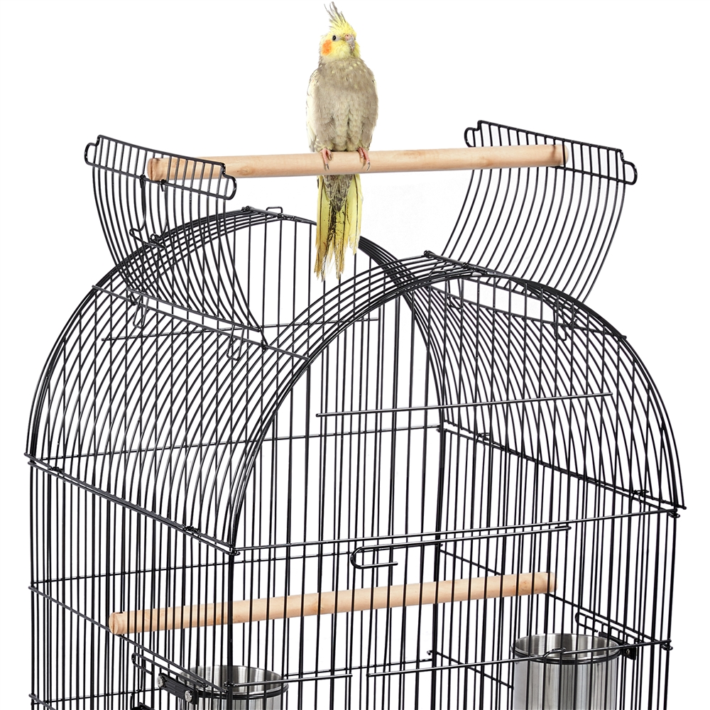Yaheetech 59 Inch Open Top Rolling Metal Bird Cage photo 6