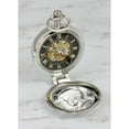 thumbnail image 3 of JFK Bicentennial Half Dollar Coin Pocket Watch with Skeleton Movement, 3 of 6