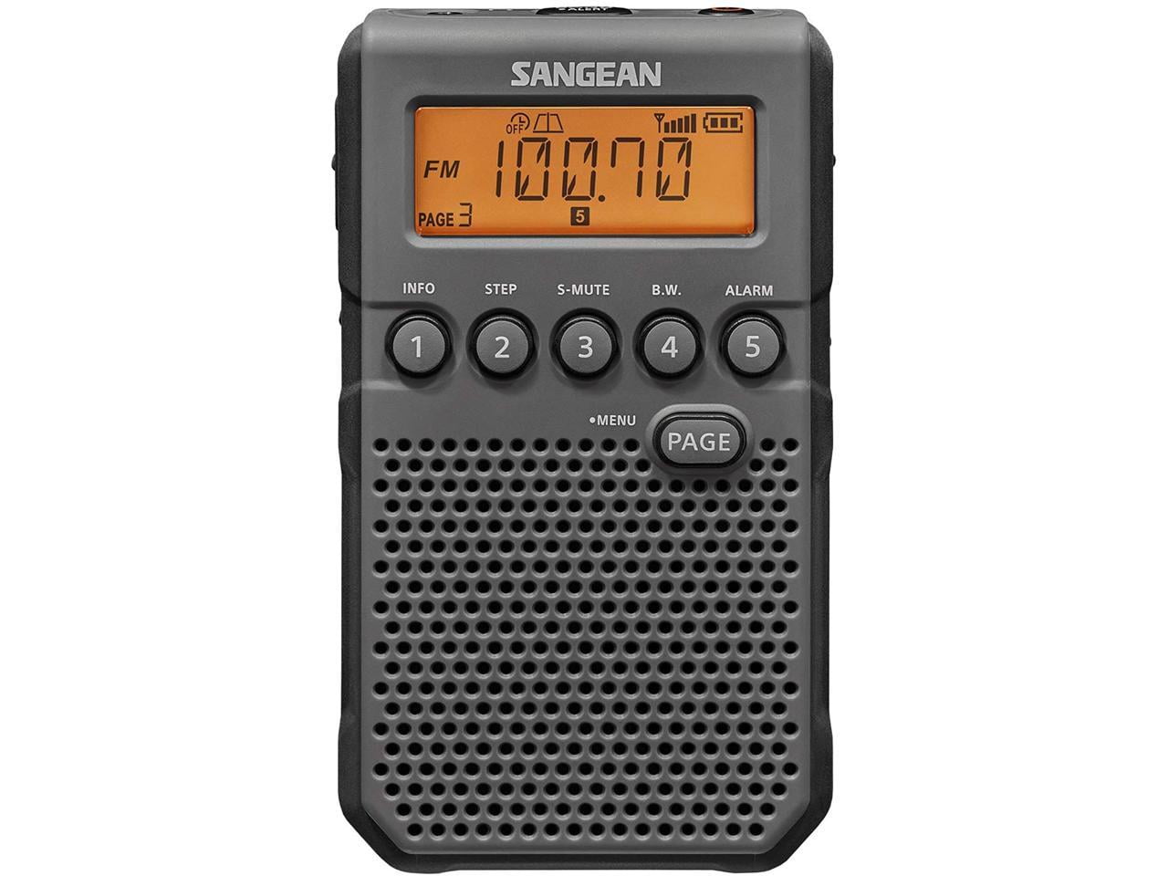 Sangean Portable AM/FM Radio, Yellow, DT-800 - Walmart.com