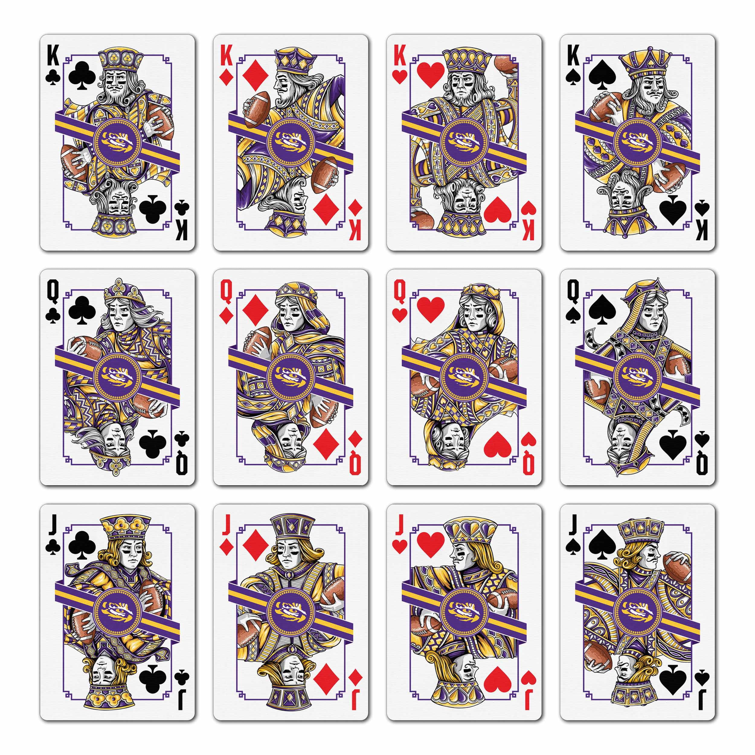 YouTheFan NCAA LSU Tigers Classic Series Playing Cards