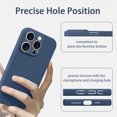 thumbnail image 4 of Allytechgroup Slim Case Compatible with iPhone 16 Pro, Hard PC Rugged Heavy Duty Durable Cover Case Shockproof and Anti-Scratch Back Cover for Apple iPhone 16 Pro, Blue, 4 of 6