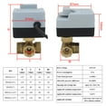 thumbnail image 5 of Brass Motorized Ball Valve 3-Wire Two Control Electric Actuator 3 Ways /2 Way DN15 DN20 DN25 DN32 DN40 with Manual Switch AC220V, 5 of 5