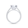 thumbnail image 5 of 1 1/5 Cttw 7MM Round Cut Lab Created Moissanite Diamond Solitaire Engagement Ring For Women In 14K White Gold Over Sterling Silver(G-H Color, VVS1 Clarity, 1.20 Cttw)-5, 5 of 7