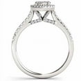 thumbnail image 2 of 3/4 Carat T.W. Diamond 10kt White Gold Pear-Shape Cluster Engagement Ring, 2 of 3