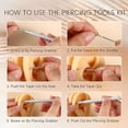 thumbnail image 3 of XIRQI Piercing Taper Ball Grabber Tool for Changing Jewelry - 14G 16G 18G 20G Stainless Steel Flat Back Earrings Applicator Tool Threadless Insertion Pin Thread Body Piercing Kit for Ear Nose Lip, 3 of 6