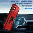 thumbnail image 4 of Casetego for Samsung Galaxy S23 FE 5G Case,Military Grade Rugged Armor Shockproof Heavy Duty Protective Cover for Samsung S23 FE Magnetic Ring Kickstand Phone Case,Red, 4 of 8