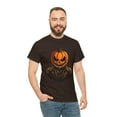 thumbnail image 5 of Halloween Pumpkin Head Unisex Heavy Cotton Tee T-Shirt, 5 of 12