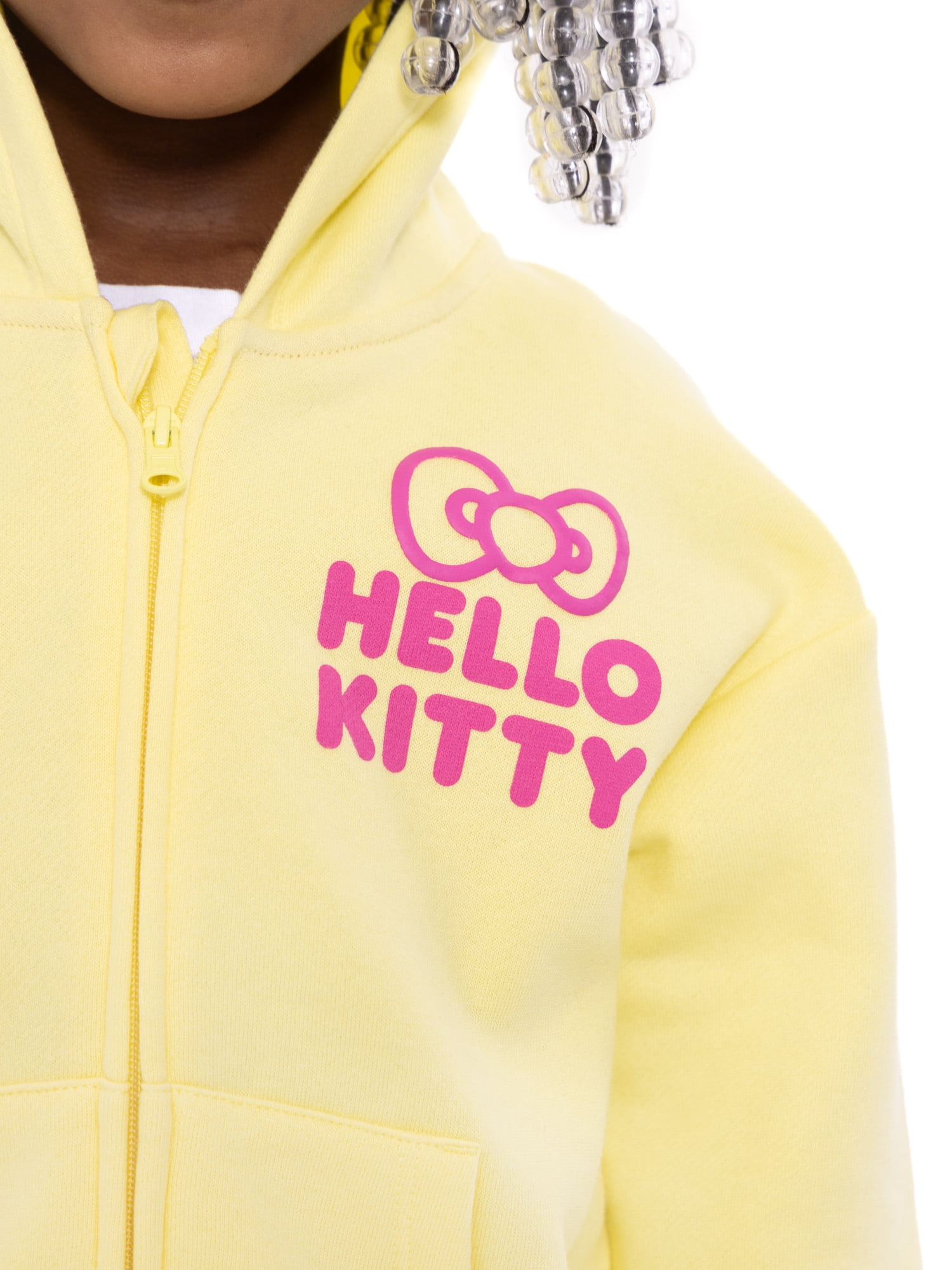 Hello Kitty Toddler Girls' Full Zip Graphic Hoodie, Sizes 12M-5T