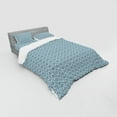thumbnail image 3 of Ambesonne Geometric Bedding Set 3 Pcs, Triangle Arrow, Twin, Turquoise Dark Blue, 3 of 3