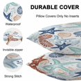 thumbnail image 5 of Outdoor Waterproof Throw Pillow Covers Set of 2 Ocean Teal Starfish Decorative Pillowcases Square Outdoor Pillows Cushion Case 16x16 Inch Marine Life Coastal Patio Pillows for Couch Sofa Bed Garden, 5 of 9