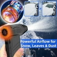 thumbnail image 3 of Snow Removal Master Pro Turbo Blower, 2026 Upgrade Mini Turbo Snow Blower, Portable Snow/Dust/Leaf Remover for Car Windshield, Home & Yard Use (Vacuum + Nozzle 1Set), 3 of 8