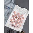 thumbnail image 3 of Aries Ram Emblem - Zodiac Art Design Graphic Women's T-shirt, 3 of 4