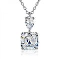 thumbnail image 2 of PERITANG Timeless Minimalist Zircon 925 Sterling Silver Cubic Zirconia Pendant Jewelry Necklace For Lady Jewelry For Women For All Occasions For Wedding With White Gift Box, 2 of 6