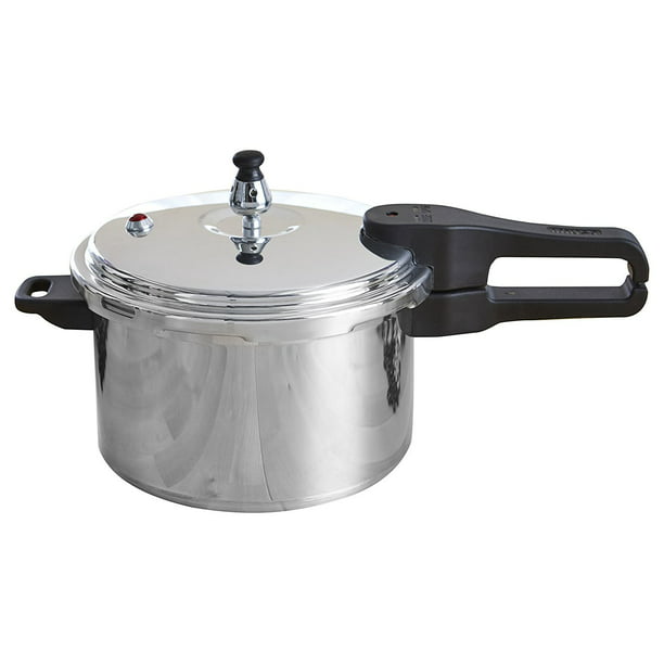 Imusa 4.2Qt Stovetop Aluminum Pressure Cooker with Safety Regulator ...