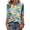 Black, variant on Hawaiian T-Shirts for Women 3/4 Length Sleeve Crew Neck Shirts Tropical Leaf Print Breathable Tee Fashion Beach Travel Tee,Blue (L)