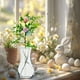 thumbnail image 4 of Arreglo de huevos de Pascua con flores artificiales, decoración de conejos de Pascua, 5 piezas, 4 of 6