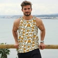 thumbnail image 6 of Hirioo Giraffes Head for Men's Workout Tank Top Sleeveless Shirts Quick Dry for Men-3X-Large, 6 of 7