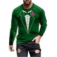 thumbnail image 2 of Blusas y camisas de manga larga y cuello redondo, camisetas casuales de moda para hombre, camisetas deportivas con estampado navideño, camisetas de manga larga, blusas de manga larga y cuello redondo,, 2 of 4