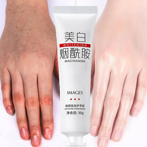 Crema de manos blanqueadora hidratante para el cuidado de la piel seca, aceite para cutículas, crema de nicotinamida corporal, loción corporal Natural antienvejecimiento no grasa, 100g
