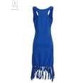 thumbnail image 5 of Gustave Women Summer Sleeveless Dresses with Tassels Tank Top Tunic Dress Casual Mini Sundress Beach Cover Up "Blue, L", 5 of 7