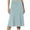 Light Blue, variant on Pitauce Womens Midi Skirts Summer Casual A Line Skirt High Waisted Stretch Knee Length Skirt for Work Office Business