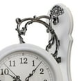 thumbnail image 3 of Reloj de pared clásico de doble cara, reloj colgante, reloj artístico, reloj decorativo de granja. Blanco, 3 of 4