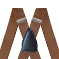 thumbnail image 6 of Suspenders for Men 4 Clips Elastic Straps 1.38 Inches Wide Solid Color Adjustable Heavy Duty Pants Brace Adult for Work Womens Camel, 6 of 7
