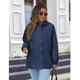 thumbnail image 6 of Zeagoo Spring Rain Coats for Women Rain Jacket Lightweight Waterproof Jackets with Hood Fashion Windproof Raincoat with Pockets, 6 of 6