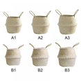 thumbnail image 2 of AMERTEER  Foldable Receiving Baskets in Europe and America Creative Straw Weaving Receiving Baskets for Environmental Protection Household 7.48”*8.66”*7.87”, 2 of 8