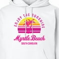 thumbnail image 3 of Inktastic Summer Enjoy the Sunshine Myrtle Beach South Carolina Pink Adult Hoodie Sweatshirt, 3 of 4