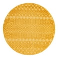 thumbnail image 3 of Unique Loom Outdoor Trellis Textured Collection Area Rug - Osage (4' Round Yellow), 3 of 7