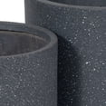thumbnail image 7 of Dark Grey Resin Planters with Speckled Design (Set of 2), 7 of 7